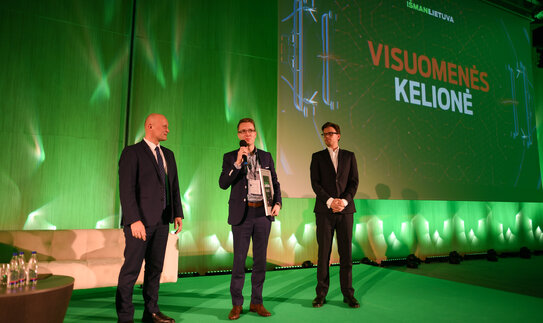 Having saved an impressive amount of energy, Grigeo was awarded at the Smart Lithuania conference