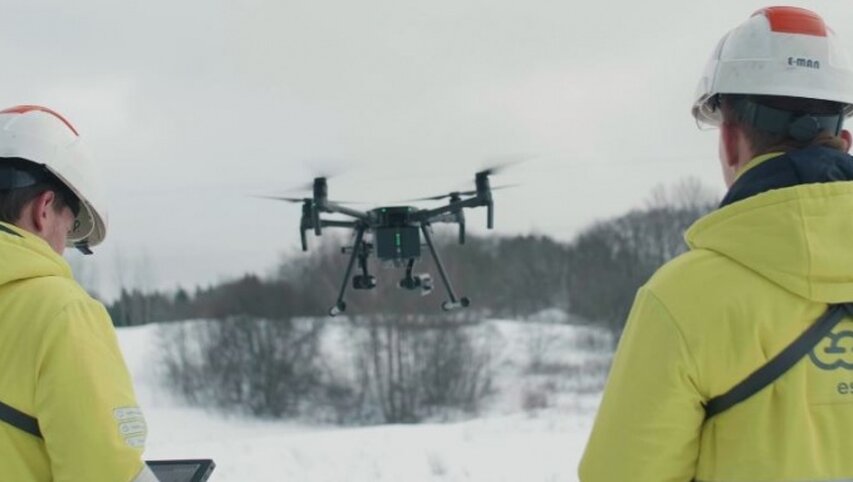 „Lietuvos energija started using drones for the inspection of the power grid