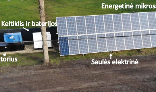 Energetinė mikrosala – išbandomas naujas technologinis sprendimas ESO tinkle