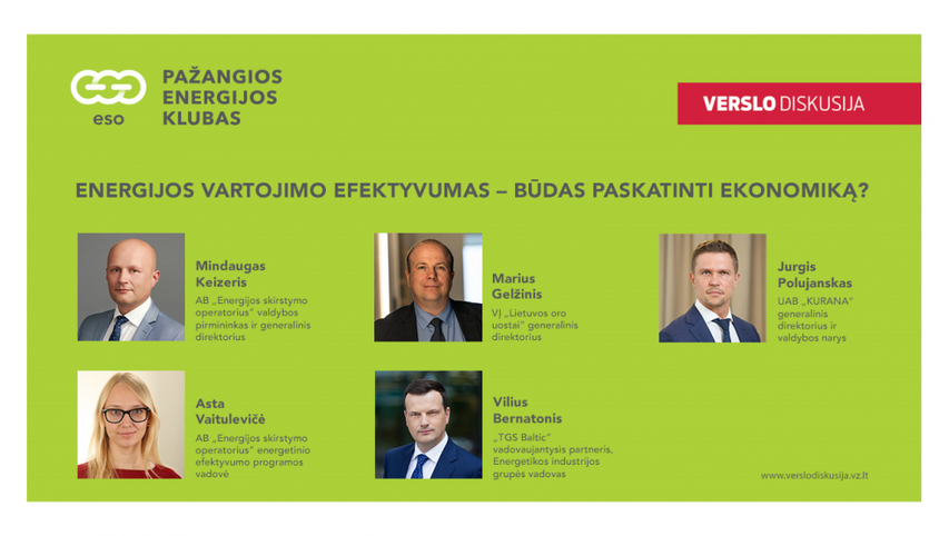 Energijos vartojimo efektyvumas – būdas paskatinti ekonomiką (renginio įžvalgos ir įrašas)